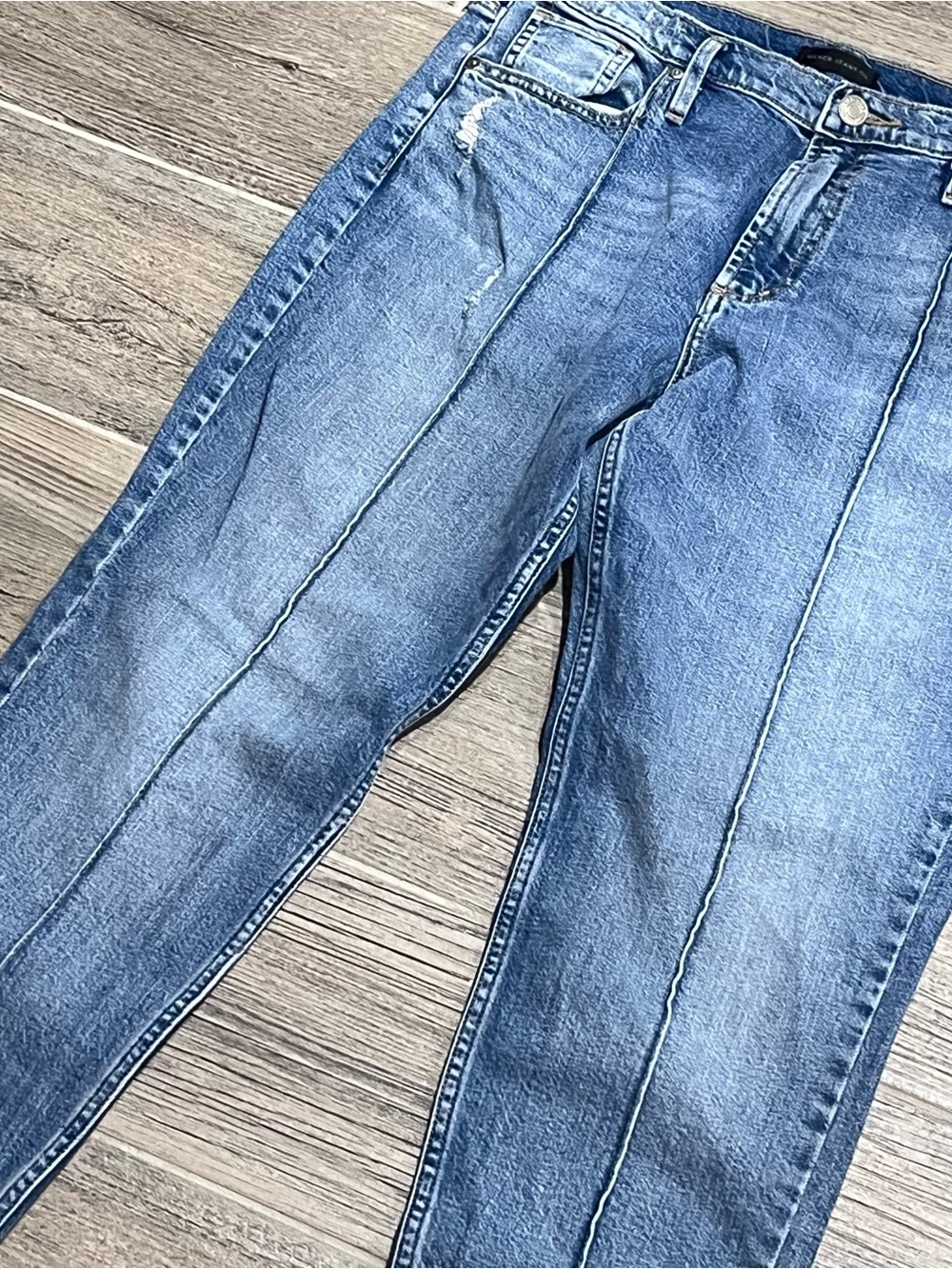 Silver Jeans Blue Washed Frisco Tapered Jeans Slim
